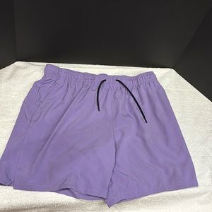 Two in one. Bathing suit and shorts. Brand is “Alive”